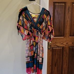 Maeve colorful kimono dress
